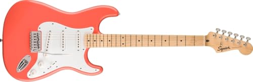 Squier by Fender Sonic Stratocaster Einsteiger-E-Gitarre Tahitian Coral