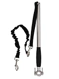 Dog Bicycle Exerciser Leash, FMJI Hands Free Bicycle dog Leash for Exercising/Training/ Jogging/ Cycling/ Outdoor (A)
