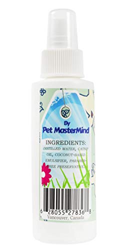 Pet MasterMind I Love Catnip 4oz Liquid Catnip Spray - All Natural New Extra Potent Formula! - Made from 100% Canadian Grown Catnip!