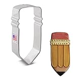 School Pencil Cookie Cutter 4" Made in USA by Ann