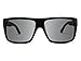 TREEHUT Ebony Stylish Wood Frame Sunglasses - Temples Classic Aviator Retro Square Wood Lightweight Sunglasses - Perfect for Fishing Driving Walking Usage - Bamboo Black