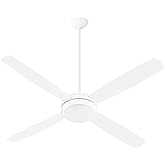 Quorum 20604-8 Expo 60" Ceiling Fan with Lights, Studio White