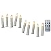 Gedengni Short Candlesticks LED Taper Candle, Remote Candle Sticks Battery Operated Chandelier Flameless Candles with Clip Flickering Warm White Lights for Wedding Party Baroque Chandelier,4inches