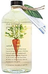 The Cottage Greenhouse Foaming Bubble Bath, Carrot & Neroli, 16 Fl Oz