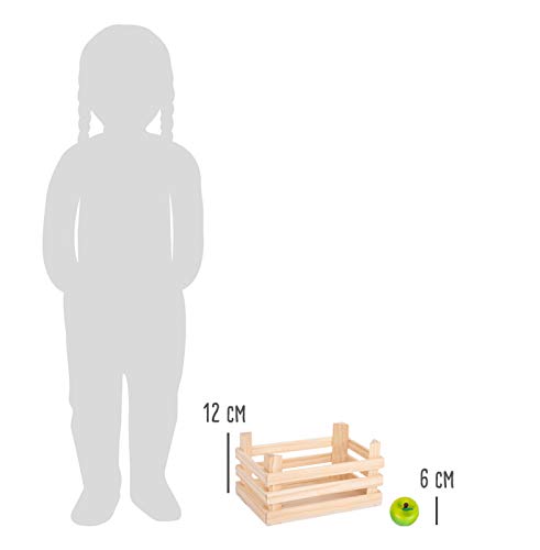 Small Foot 11755 Kaufladen-Obst mit Kiste, Zubehör aus Holz für die Kinderküche, Rollenspielzeug für Kinder ab 3 Toys… – Bild 6