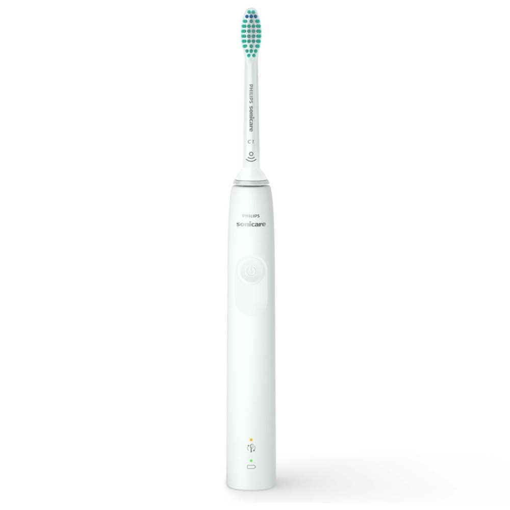 Philips Sonicare HX3673/13 Electric Sonic Toothbrush 3100 Series with Integrated Pressure Sensor, SmarTimer and QuadPacer, White