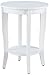 Convenience Concepts American Heritage Round End Table, White