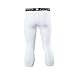 ARSUXEO Men's 3/4 Running Compression Tights Capri Pants K75 White Size Large