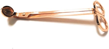 Jekayla Stainless Steel Candle Wick Trimmer Scissor Cutter Snuffers (Rose Gold)