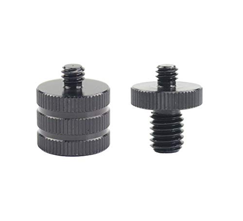PremiumÂ Mic Thread Screw Adapter 1/4" Male to 3/8" Male and 1/4" Male to 3/8" Female Microphone to Tripod Adapter Microphone Screw Converter Adapter,ï¼– Pack