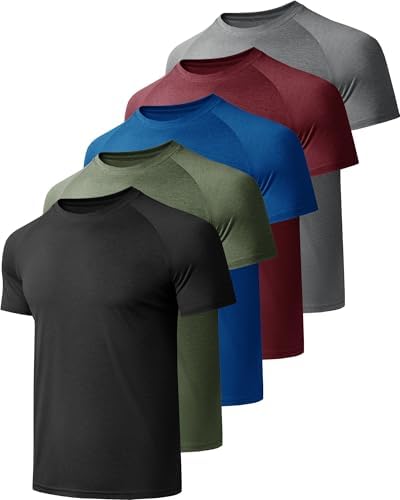 Amazon.com: MCPORO Workout Shirts for Men Short Sleeve Quick Dry