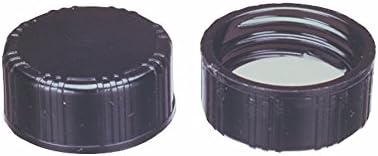 Kimble 73803-33430 Phenolic Cap with White Rubber Liners, Black, 33-430 GPI Thread Finish (Case of 144)