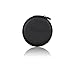 Wireless Headphones Charging Case for Bluetooth Earphones Htronics Round Shaped , Lightweight Universal Carrying Bag Power External Battery Charger for Fit PowerBeats Bose JBL (Black）