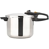 Fagor Duo 8-Quart Stainless-Steel Pressure Cooker with Steamer Basket