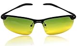 UV400 HD TAC Polarized Trendy Sunglasses for Men - Superior Anti Glare Quality Stylish Driving Glasses - 100% UVA and UVB Protection for Camping Fishing SHTF Daysight Hunting or Sporty Night Vision