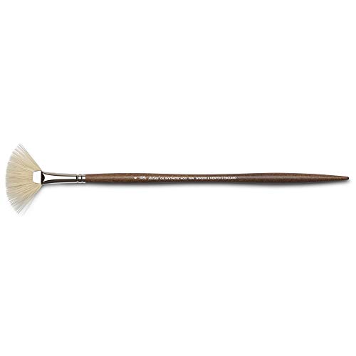Winsor & Newton 5010706 Synthetic Artist Oil Brush with High Elasticity and Durability, Ergonomic Handle for Oil Paints and Alkyd Paints - Fan Brush No. 6