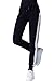 COCOLEGGINGS Womens Elastic Waist Cuffed Jogger Sweatpants Running Pants XL Black