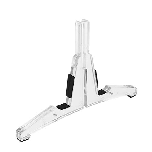 image for D DOLITY Transparent Acrylic Flute Clarinet Stand 4 Pegs Holder Suppor