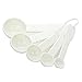 Bezall 5 in 1 White Plastic 1g 2.5g 5g 10g 15g Measuring Spoons Set Kitchen Baking Tools
