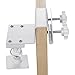 Wasserstein Gutter Mount for Solar Panel Compatible with Ring, Arlo, Blink, Reolink Cams (1 Pack, White) (Not Compatible with Ring Super Solar Panel)