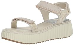 Dolce Vita Women's Debra Sandal, Ivory Suede, 7