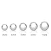 SPOIL CUPID Rhodium Plated 925 Sterling Silver Mini Small Bead Ball Stud Earrings in Size 3 - 7mm