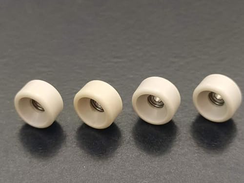 LEEFAI Pro Fingerboard Wheels Handmade Peek Finger Skateboard Wheel- Durable Outdoor Street Bowl Wheels- Measure 8.5x5.0mm