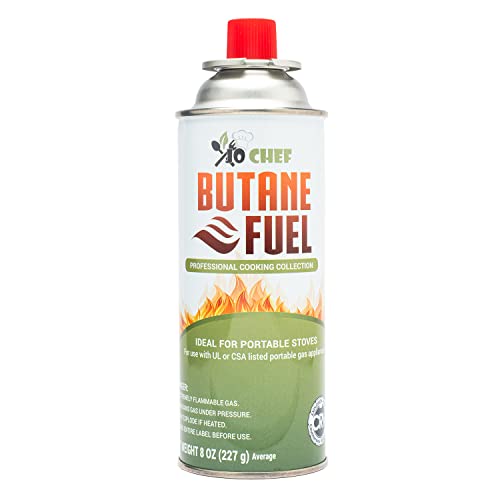 Jo Chef Butane Fuel Canister, 8. 8 oz Butane Cylinder, Pure Refined