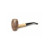 Missouri Meerschaum - Country Gentleman Corn Cob Tobacco Pipe - Bent Bit
