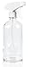 NatureO Glass Spray Bottle - 16 Oz CLEAR Empty Spray Bottle for Essential Oils Mixtures With Trigger Sprayer and Cap - Sprays Stream or Mist - Gift Packaging - Beautiful Design Label