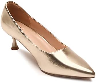 ORIPALLA Kitten Heels for Women Low Heels Pumps Dress Shoes, Gold-2022, 7.5 price in UAE | Amazon UAE | kanbkam ORIPALLA Kitten Heels for Women Low Heels Pumps Dress Shoes, Gold-2022, 7.5 price in UAE | Amazon UAE | kanbkam
