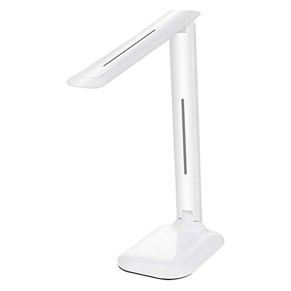Seco FX16B USB LED Dimmable Rechargeable Desk Lamp, Perfect for Home/Office, 3 Light Modes, Foldaway for Compact Storage, 5W - White