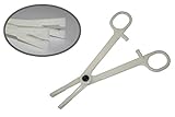 Forceps Clamps Piercing Tools - Yuelong 25PCS Disposable Sterile Slotted Navel Forceps Clamps Piercing Tools for Piercing Supplies,Piercing Needles
