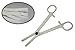 Forceps Clamps Piercing Tools - Yuelong 25PCS Disposable Sterile Slotted Navel Forceps Clamps Piercing Tools for Piercing Supplies,Piercing Needles