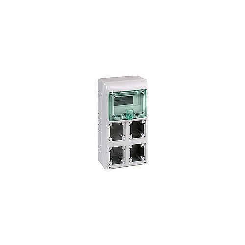 Schneider Electric 13179 ENCLOSURE KAEDRA FOR 4 SOCKETS, White