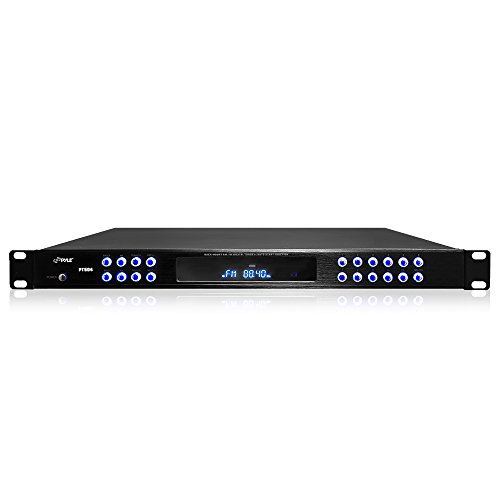 Pyle pt504 rack mount am/fm digital tuner with auto sta…
