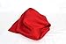 Royal Silk Fine Red Silk Twill Pocket Square for Men 100% Silk - Full-Sized 17