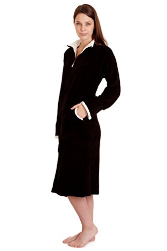 4065 Women Spa Robe Long Plush Bath Robe Super Soft Thick Warm