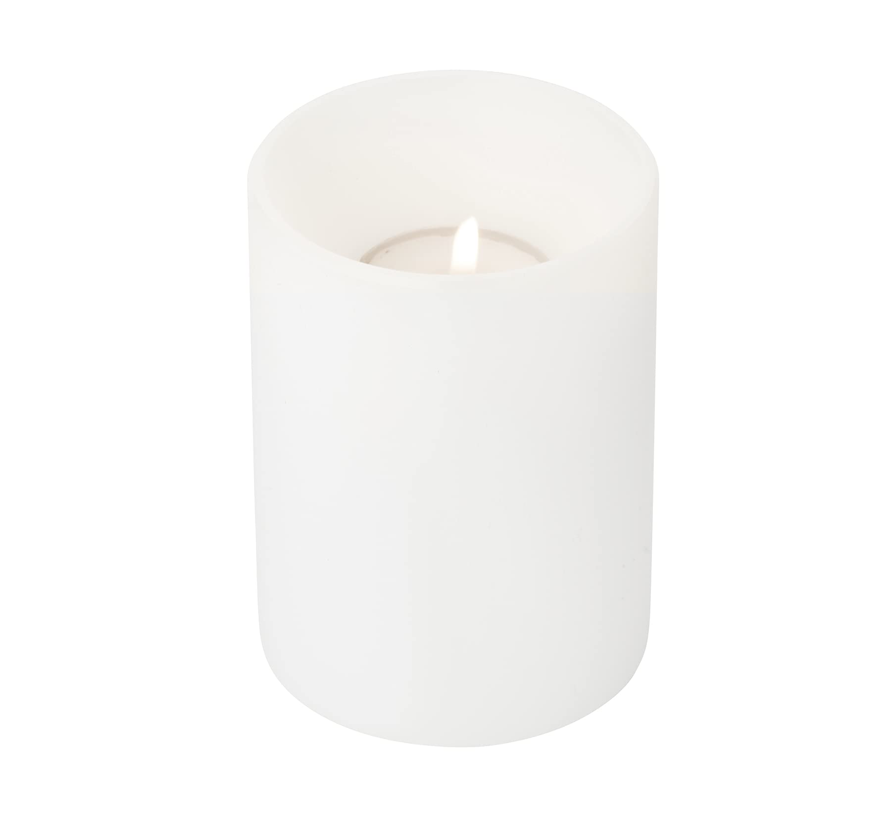 Edzard Tea light candle Cornelius, Height 4.33, Ø 3.15, Permanent candle, Suitable for commercial tea lights and transparent higher tea lights, Heat resistant up to 90°C