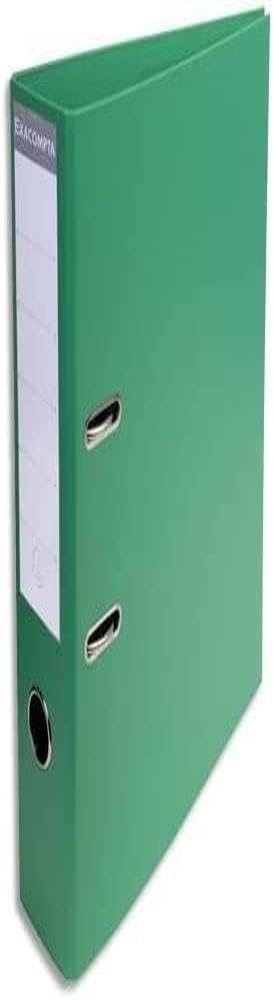 Exacompta - Ref 53743E - Prem'Touch PVC Lever Arch File - 320 x 290mm in Size, 2 Rings, Can Hold A4 Documents, 70mm Spine, 75mm Rings, FSC-Certified - Green Cover