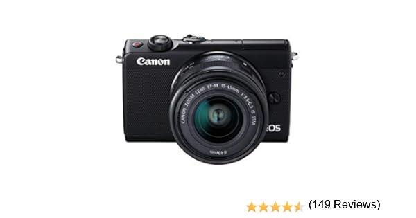 Canon EOS M100 BK M15-45 S - Cámara con sensor APS-C de 24.2 MP ...