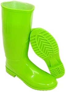 lime green rain boots