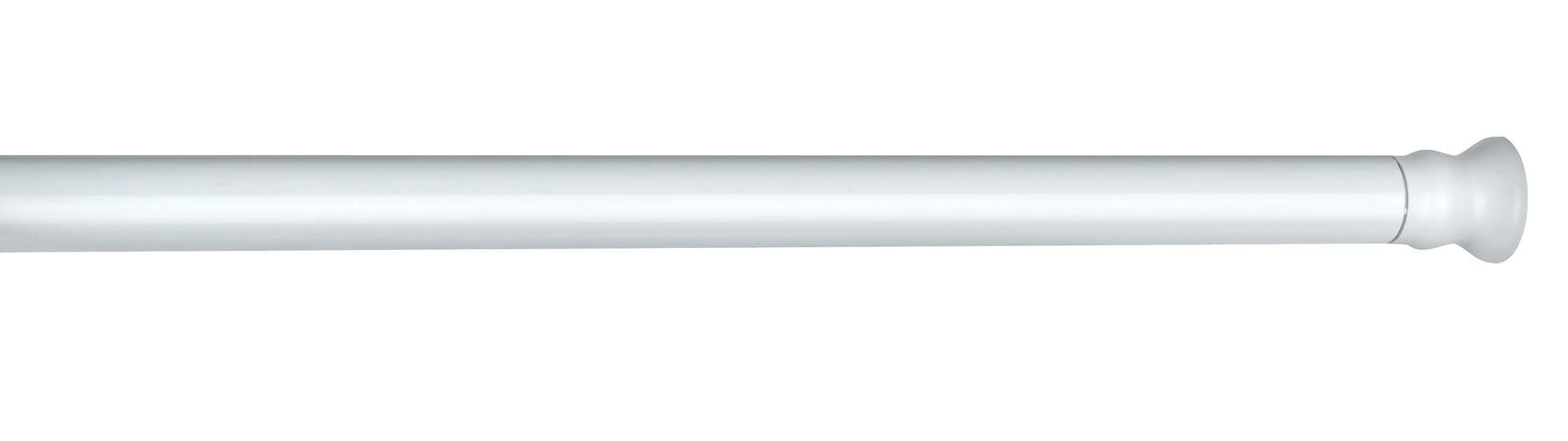 Wenko 19203100 Telescopic shower rail extra strong White Ø 2,8 cm, Metal Aluminium, White