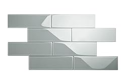Giorbello Glass Subway Backsplash Tile, 4x4, True