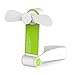 Ronessy Mini Handheld Fan Rechargeable Electric Hand Fan Speed Adjustable Purse Fan for Women Kids Travel Outdoor, Single Head, Green