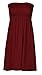 GirlsWalk Women's Plus Size Plain Boob Tube Bandeau Sheering Top Wine