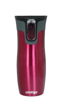 Contigo Autoseal West Loop Thermobecher Edelstahl, Vakuum Isoliert, 473 ml Berry