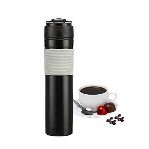 JJYHEHOT French Press Travel Coffee Press Mug Portable Tea Coffee Maker Bottle Travel Tumbler 350ml/
