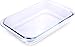 Utopia Kitchen Borosilicate Glass Oblong Baking Dishes 2-Pack Glass Bakeware - 1.8 L (11.5 x 7 x 2 Inches) & 2.4 L (13.5 x 8 x 2 Inches) - Dishwasher Safe & Oven Friendly