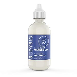 BodyBio – Liquid Magnesium for Muscle Cramps & Muscle Fatigue – High Absorption, Pure, Concentrated Magnesium Supplement – 4 oz